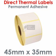 45mm x 35mm direct thermal labels