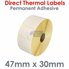 47mm x 30mm direct thermal labels