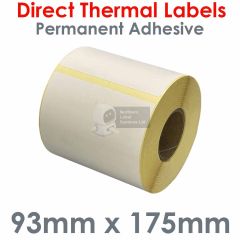 100mm x 200mm high tack adhesive labels direct thermal