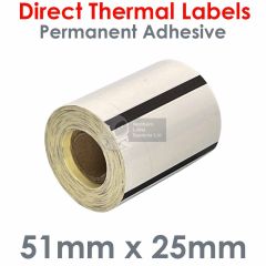 Metrel A1276 printer labels 51mm x 25mm