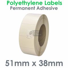 Polyethylene labels 51mm x 38mm