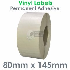 Vinyl labels 80mm x 145mm