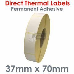 Large roll of labels 37mm x 70mm