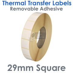 29mm x 29mm square labels removable adhesive