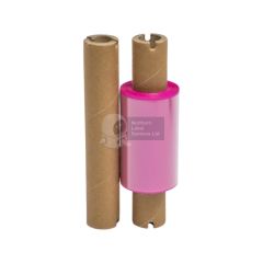 Pink washproof ink ribbon 55mm x 70 metres.  Dynic HL35.