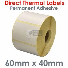 60mm x 40mm Direct Thermal Labels