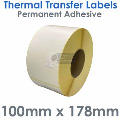 100mm x 178mm thermal transfer labels