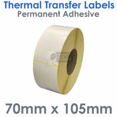 Thermal transfer labels 70mm x 105mm