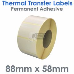 Thermal transfer labels 88mm x 58mm