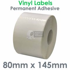 80mm x 145mm vinyl labels