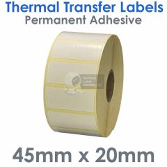 44mm x 19mm thermal transfer labels