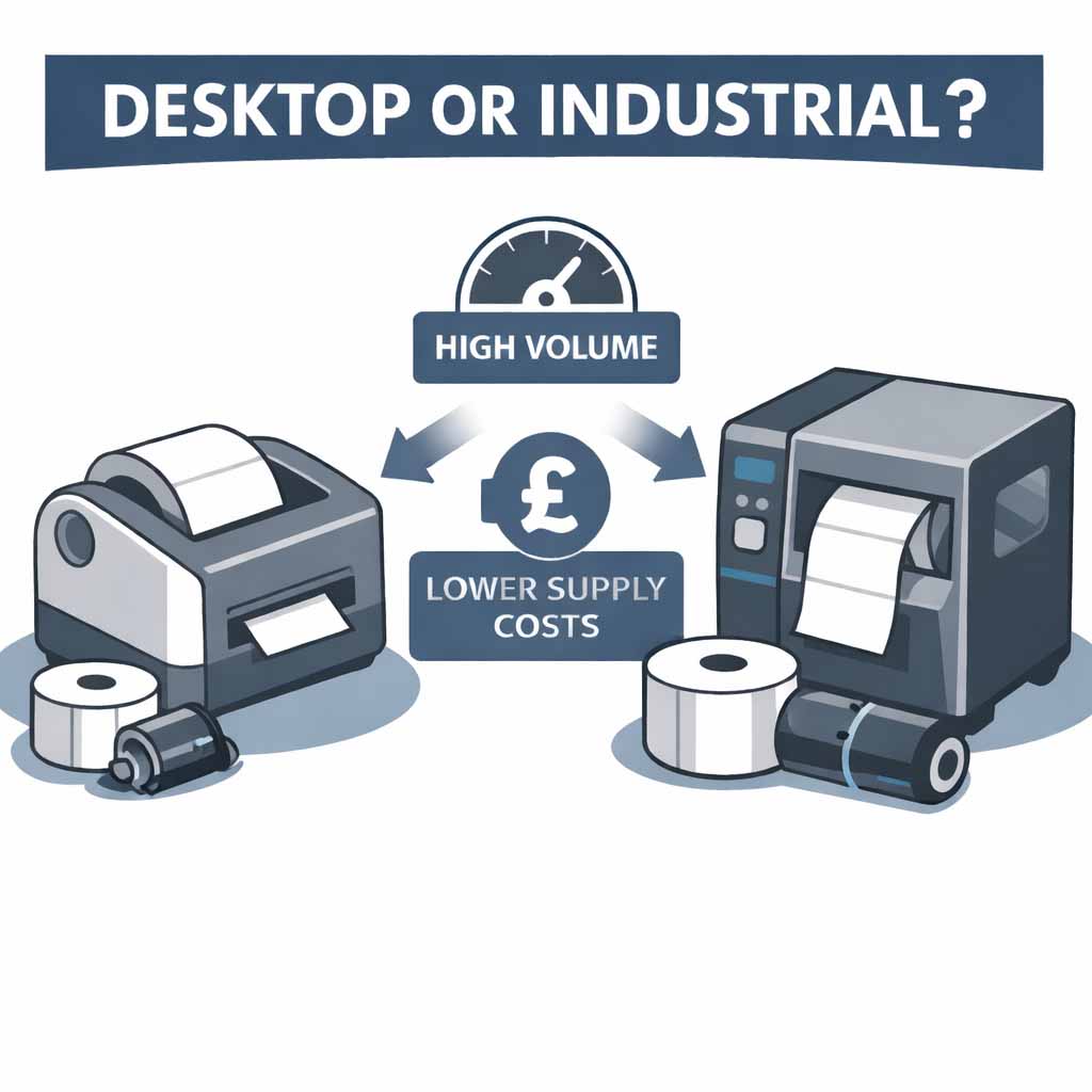 Is It Better to Buy a Desktop Label Printer or an Industrial One?