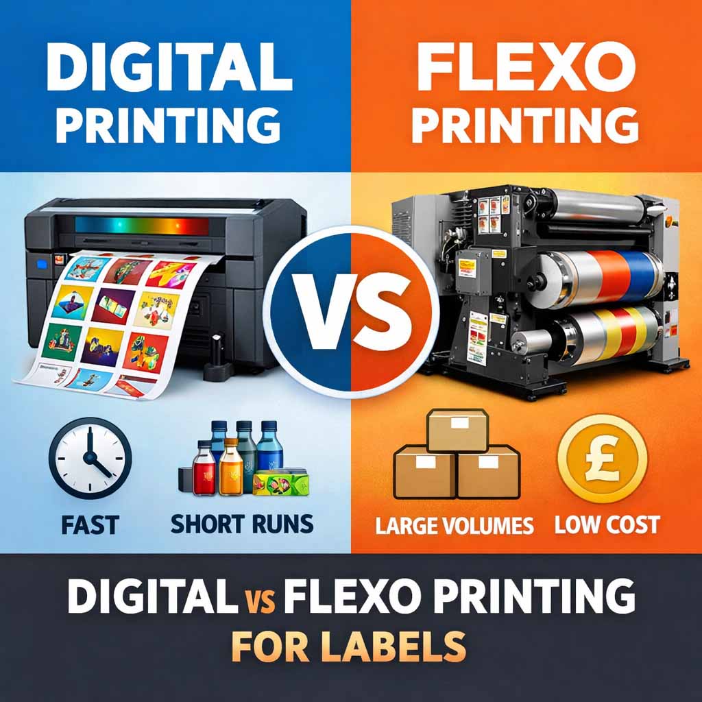 Digital vs Flexo Printing for Labels: Which Is Right for Your Business?