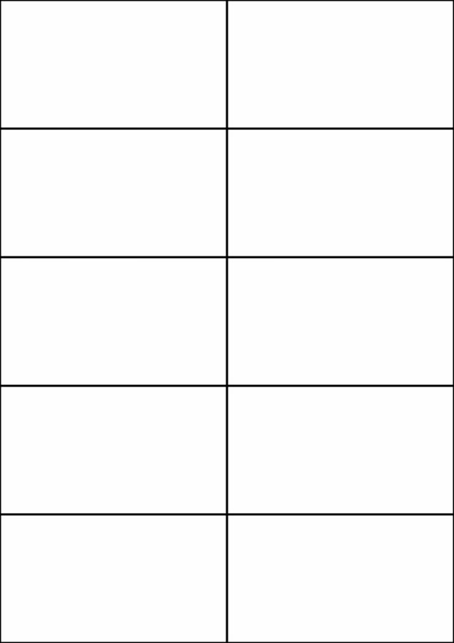LL10NSE 10 Labels per Sheet, 105mm x 59mm