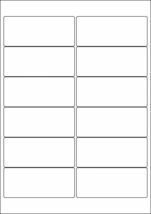 LL12 A4 Labels 12 Per Sheet, 991mm x 42mm