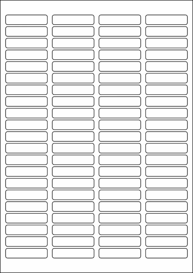 LL84 A4 Labels, 84 Per Sheet, 46mm x 11.1mm